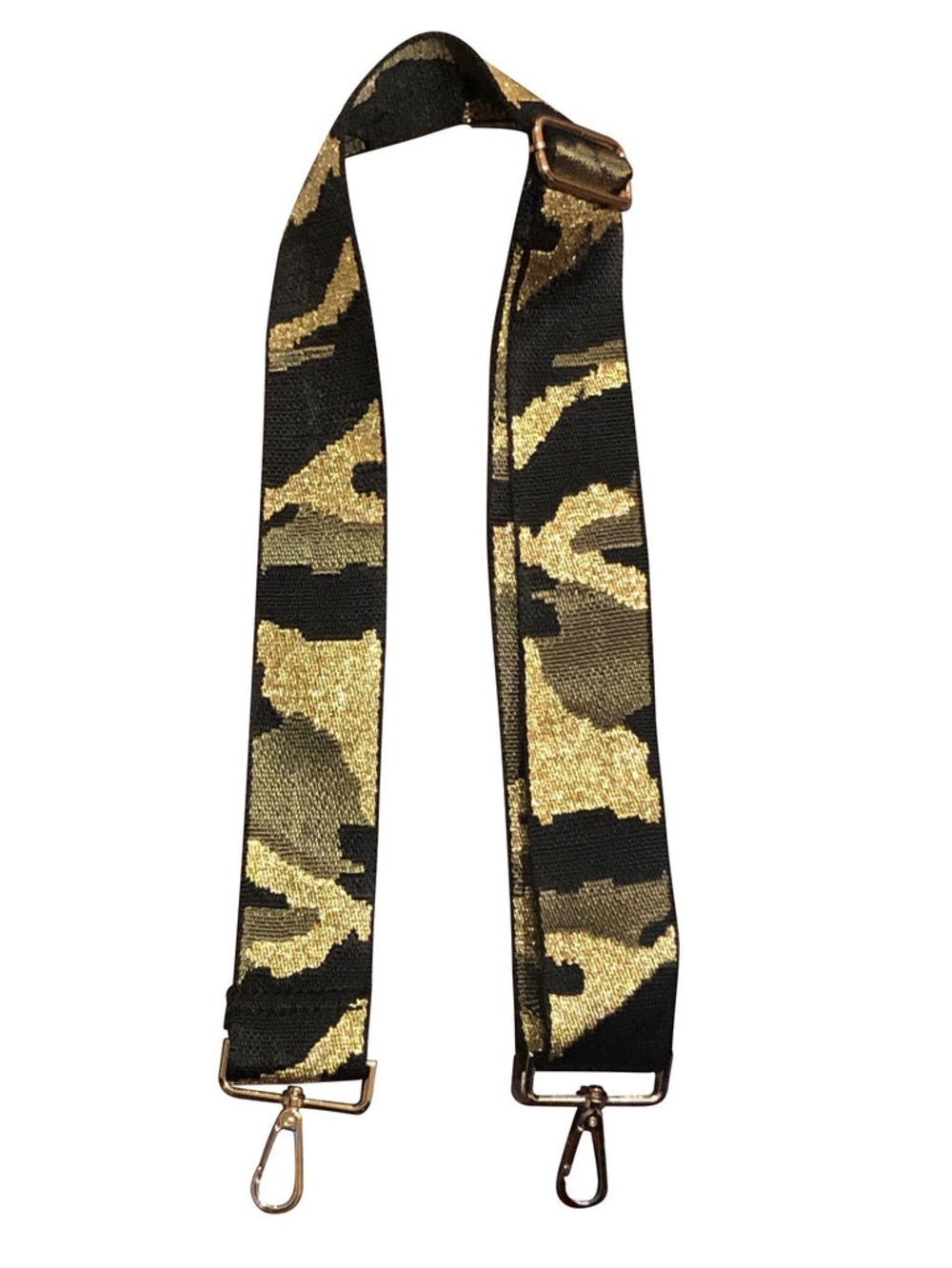 Ahdorned Gold, green and Black Camouflage Bag Strap - OS - new in packaging.